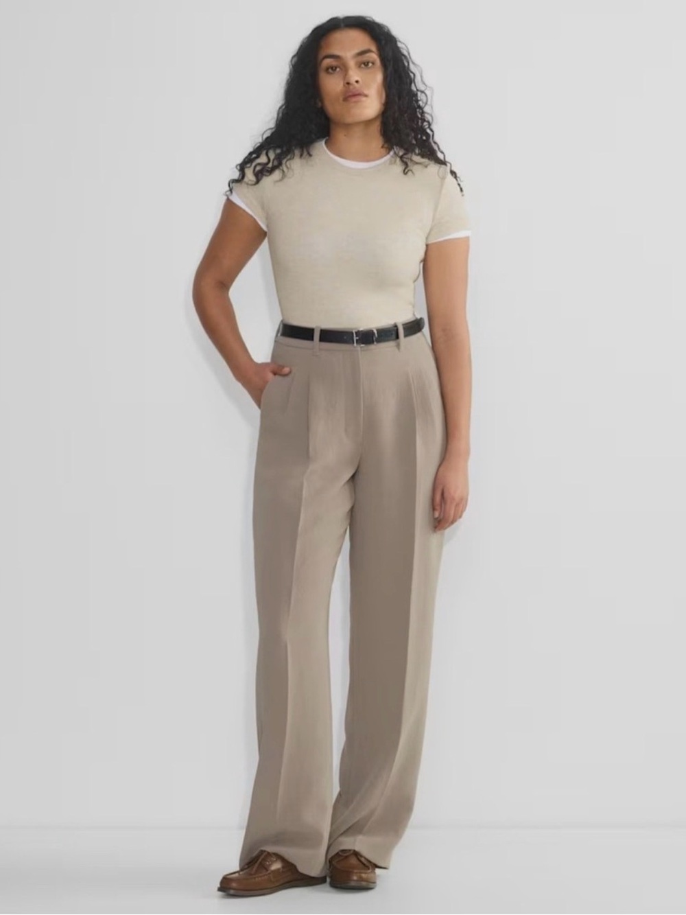 NEW Aritzia THE EFFORTLESS PANT™ CURVE-FIT TURNER TAUPE work pants